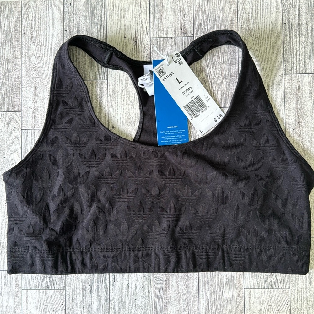Black Adidas Bralette